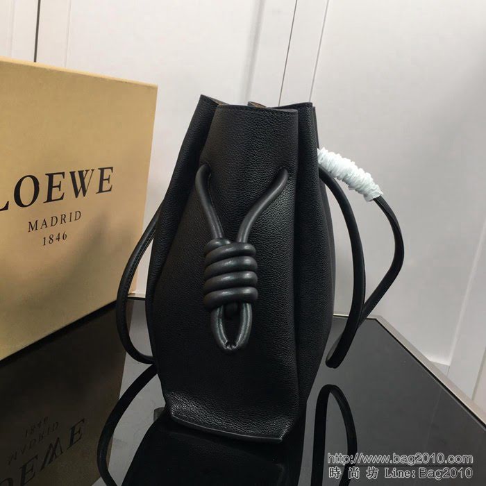 LOEWE羅意威 最新Flamenco Knot系列 抽繩荔枝紋購物袋 手提肩背包 3041荔枝紋  jdl1127